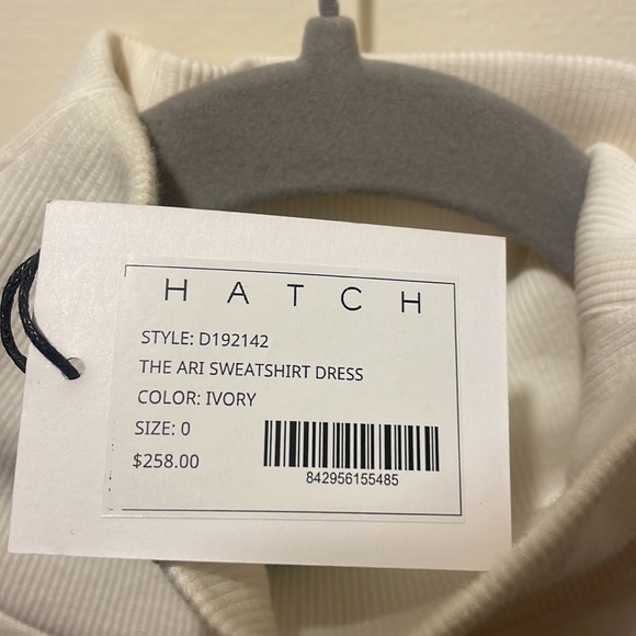 NWT Hatch The Ari Sweatshirt Dress in Ivory - Picture 8 of 9